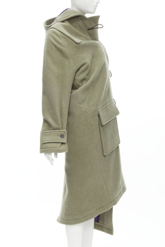 Women's Balenciaga Runway Pulled toggle wrap coat - Image 4