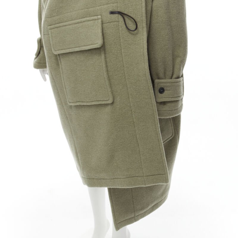 Women's Balenciaga Runway Pulled toggle wrap coat - Image 8
