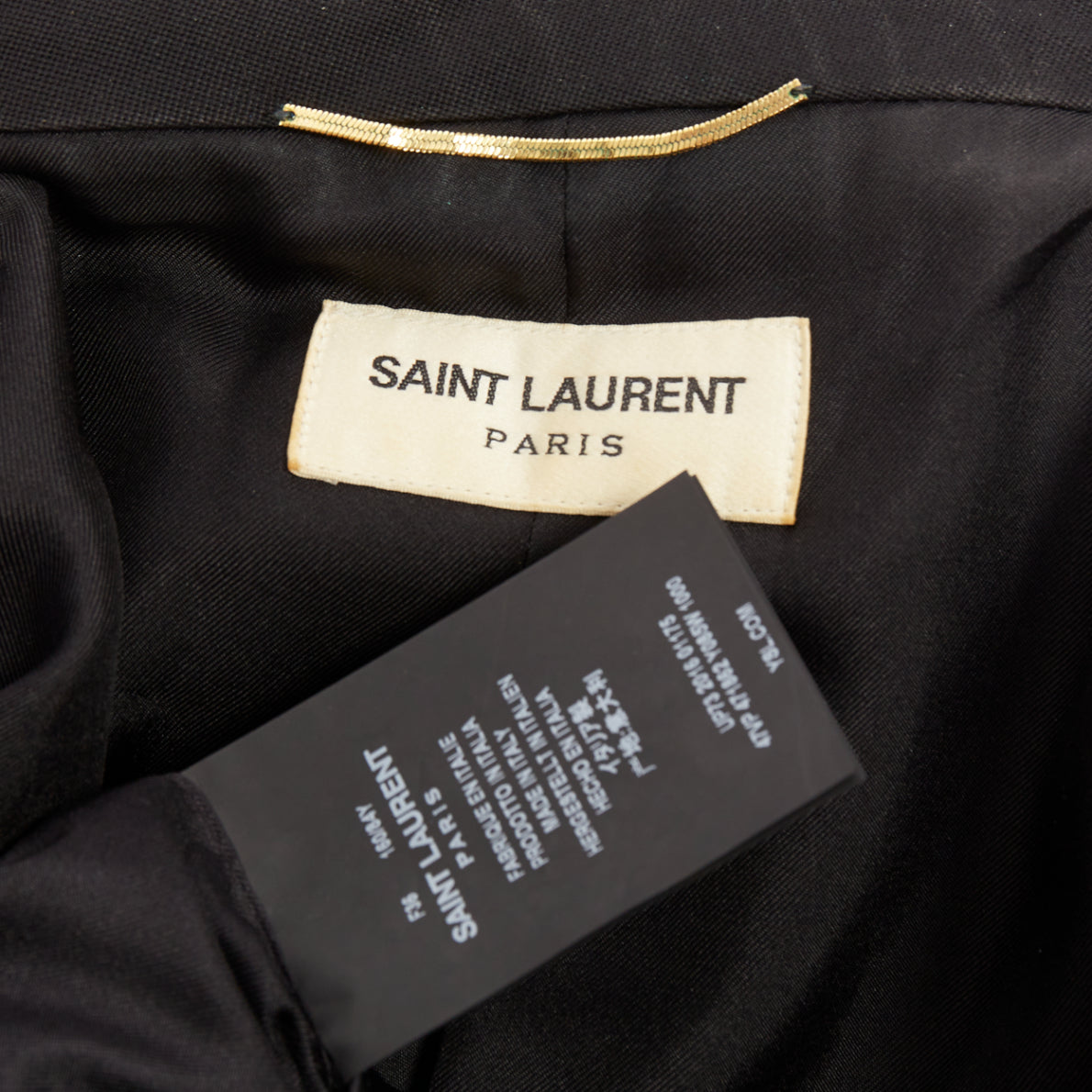 Women's Saint Laurent Surf Sound wool tuxedo vest - Image 8