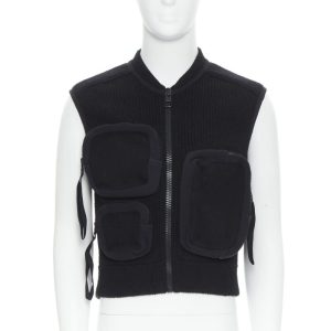 Men's Louis Vuitton multi 3D pocket utility pocket ribbed vest