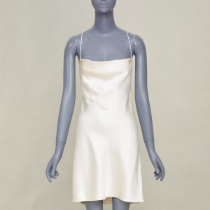 Women's Saint Laurent Bridal silk cowl neck slip dress