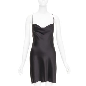 Women's Saint Laurent silk cowl neck open back dress