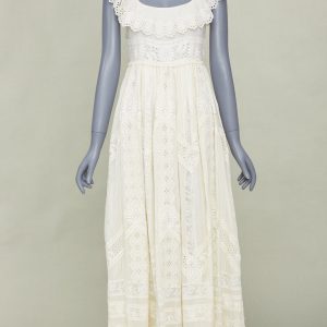 Women's Valentino Bridal cotton embroidered maxi dress