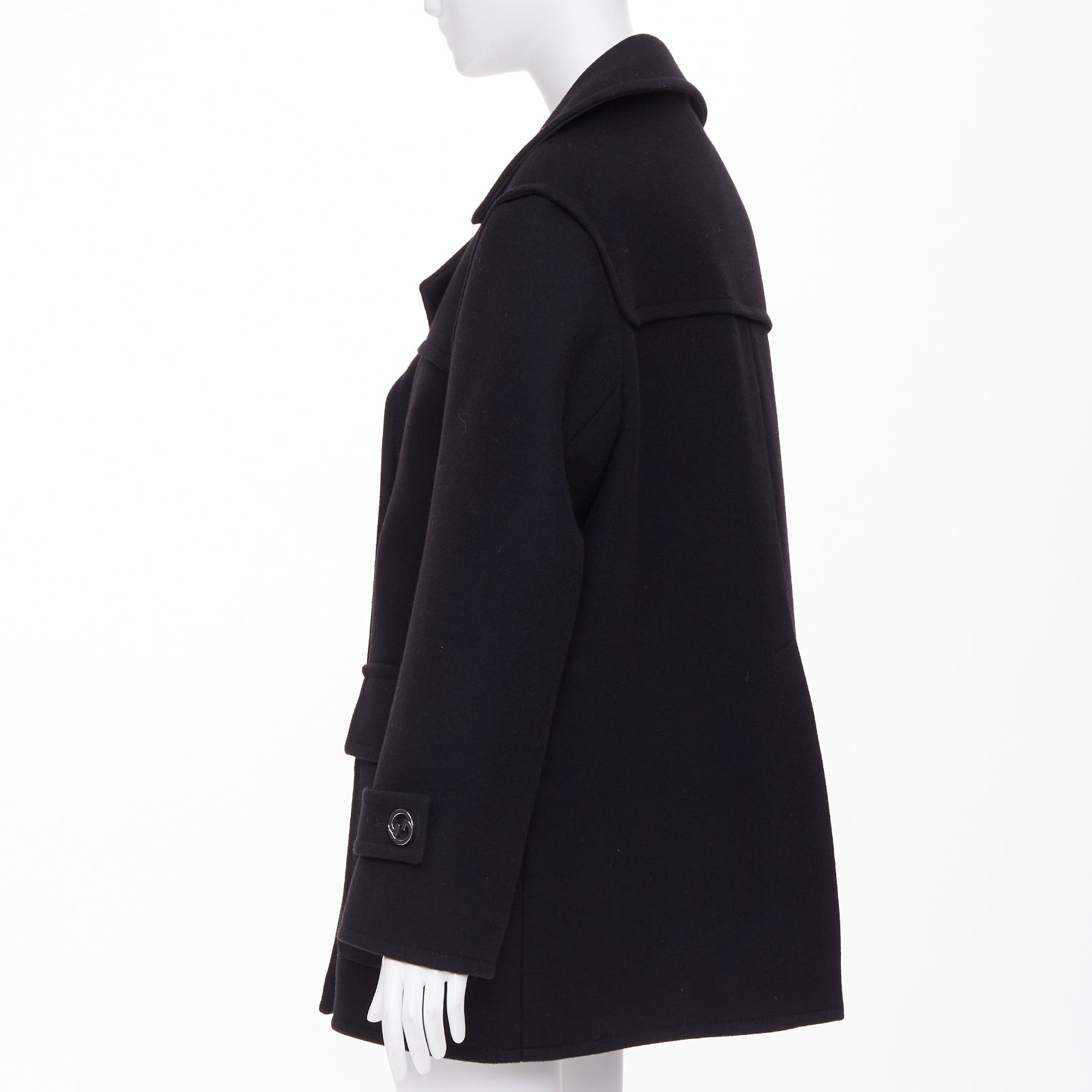 Women's Gucci G button wool double breasted coat - Image 6