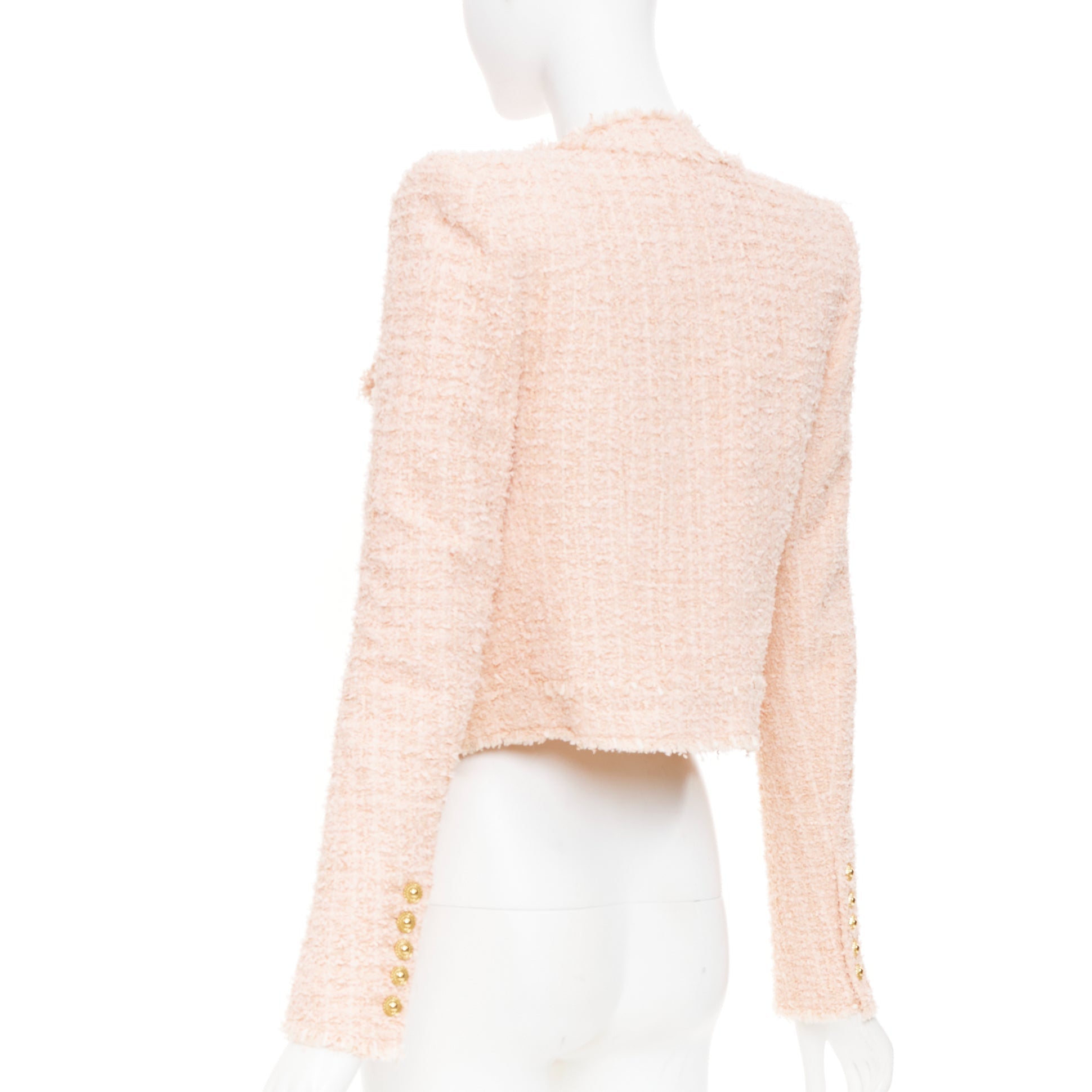 Women's Balmain cropped tweed jacket - Image 6