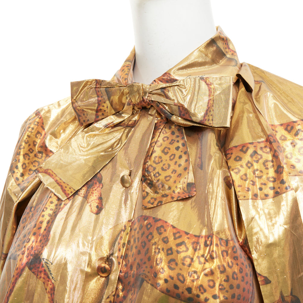 Women's Gucci animal print pussy bow shirt blouse - Image 2