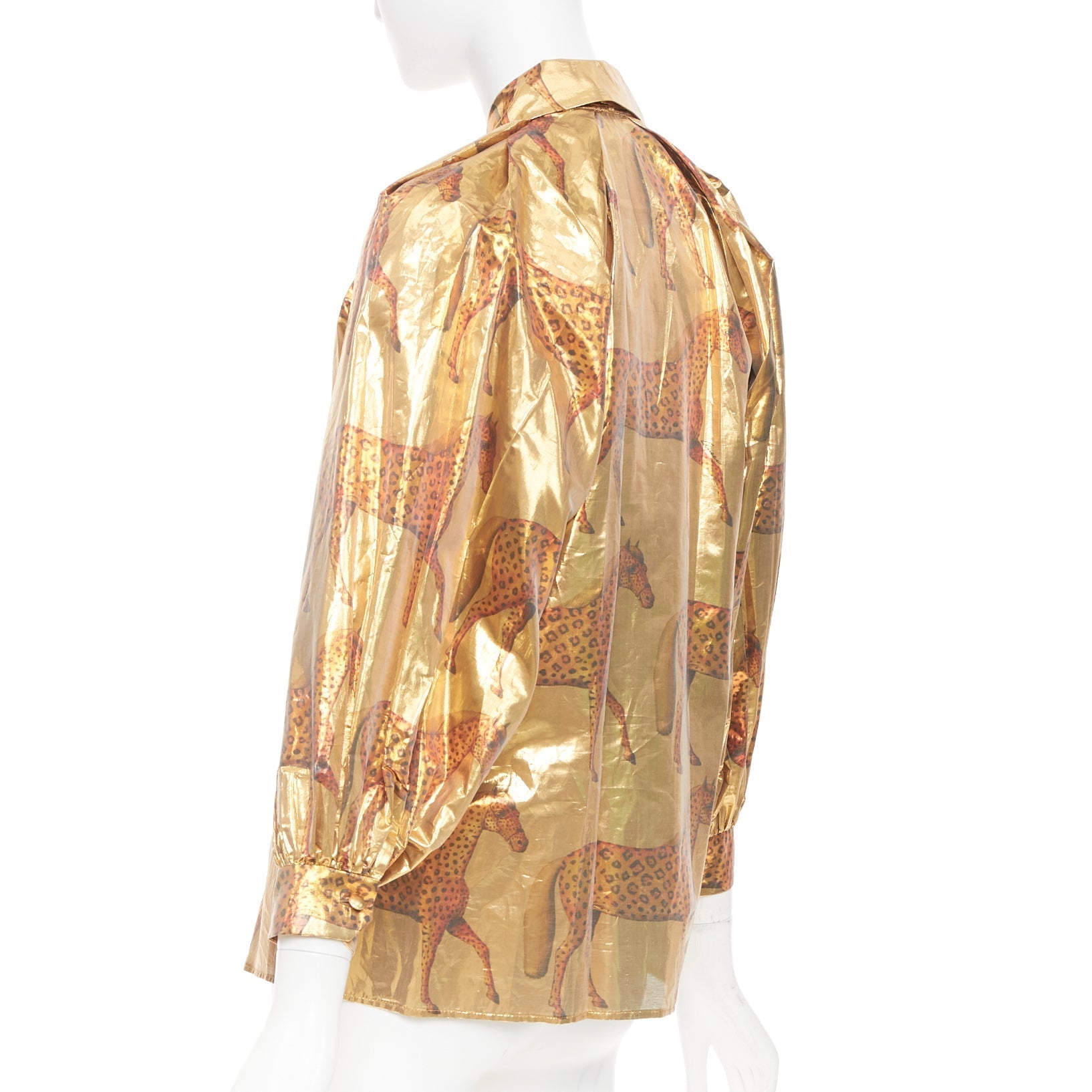 Women's Gucci animal print pussy bow shirt blouse - Image 6