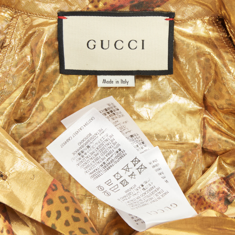 Women's Gucci animal print pussy bow shirt blouse - Image 8