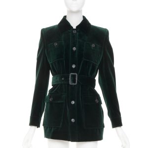 Women's Saint Laurent Saharienne velvet jacket