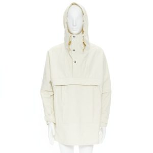 Women's Gucci North Face light beige nylon windbreaker anorak jacket