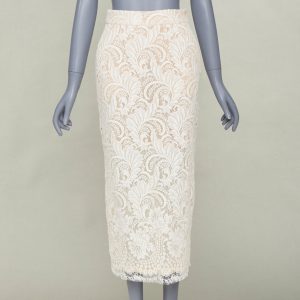 Women's Stella McCartney lace overlay lined pencil skirt