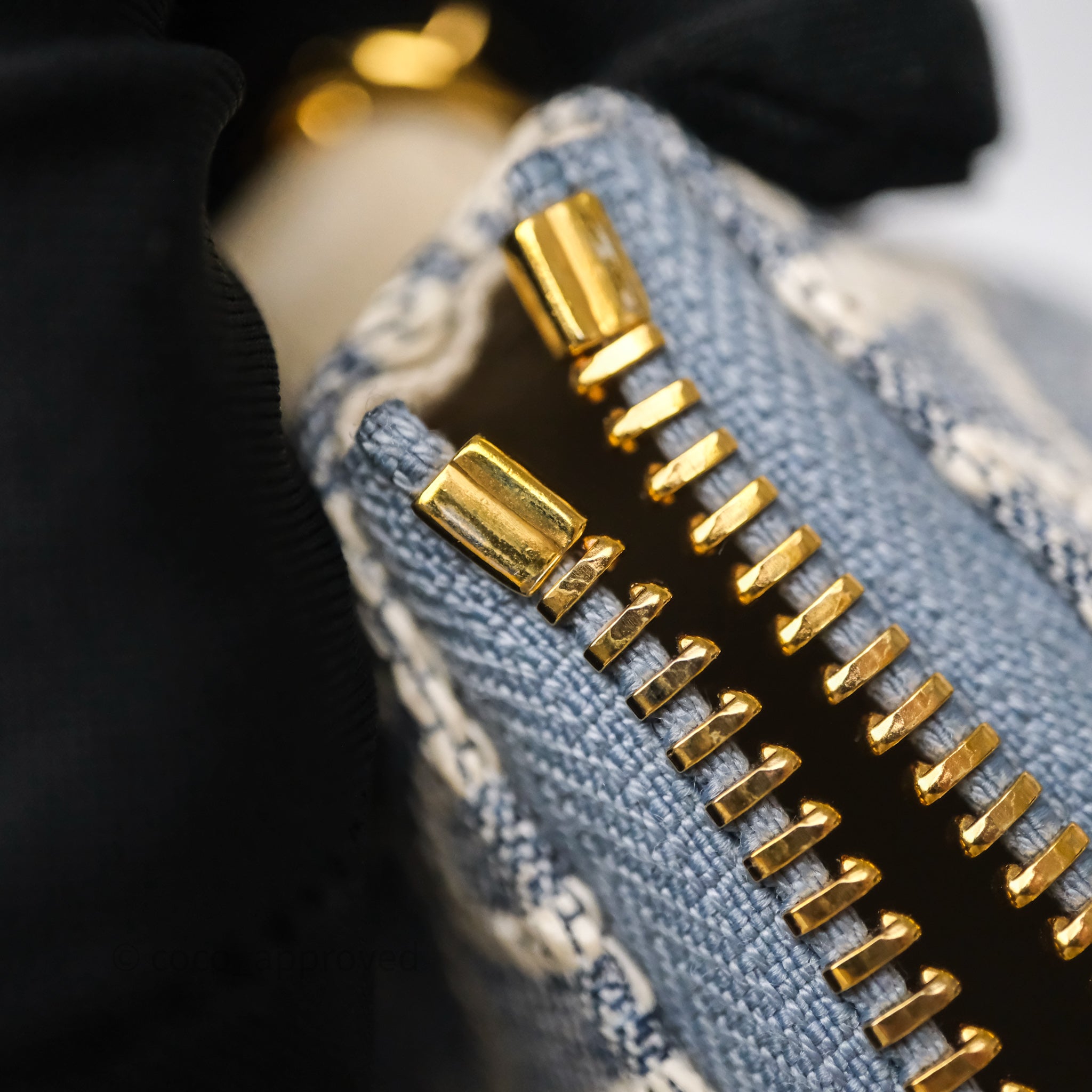 Christian Dior Diorstar Hobo Bag with Chain Blue Dior Oblique Chambray with Raffia Effect - 图片 29