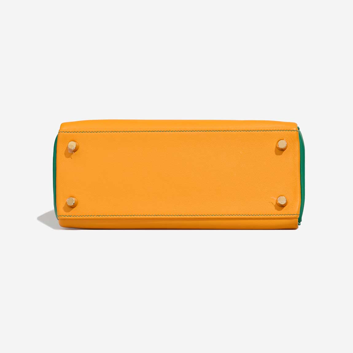 Hermès Kelly HSS 25 Swift Jaune d’Or / Vert Vertigo - 图片 6