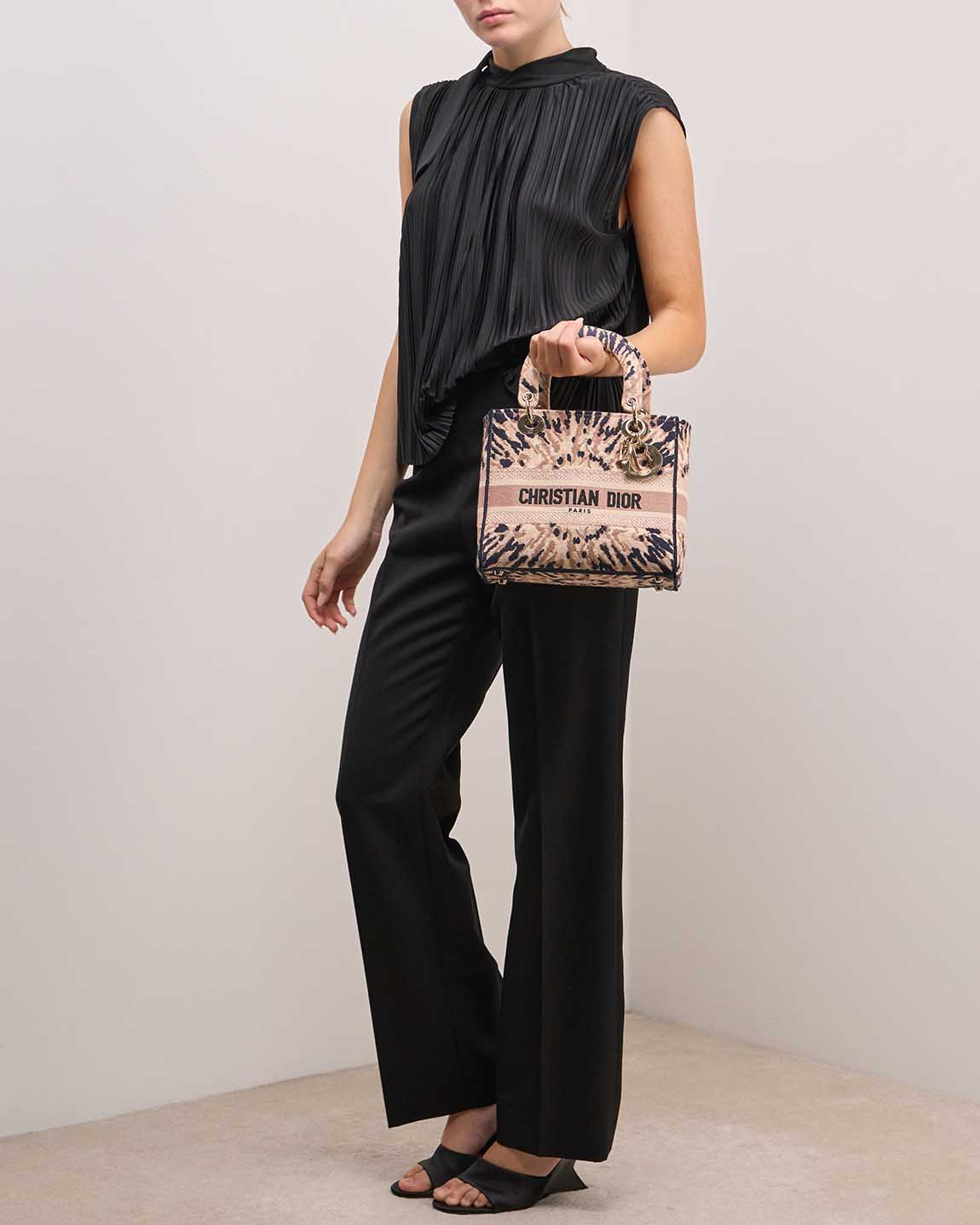 Dior Lady Medium Canvas Beige / Multicolour - 图片 2