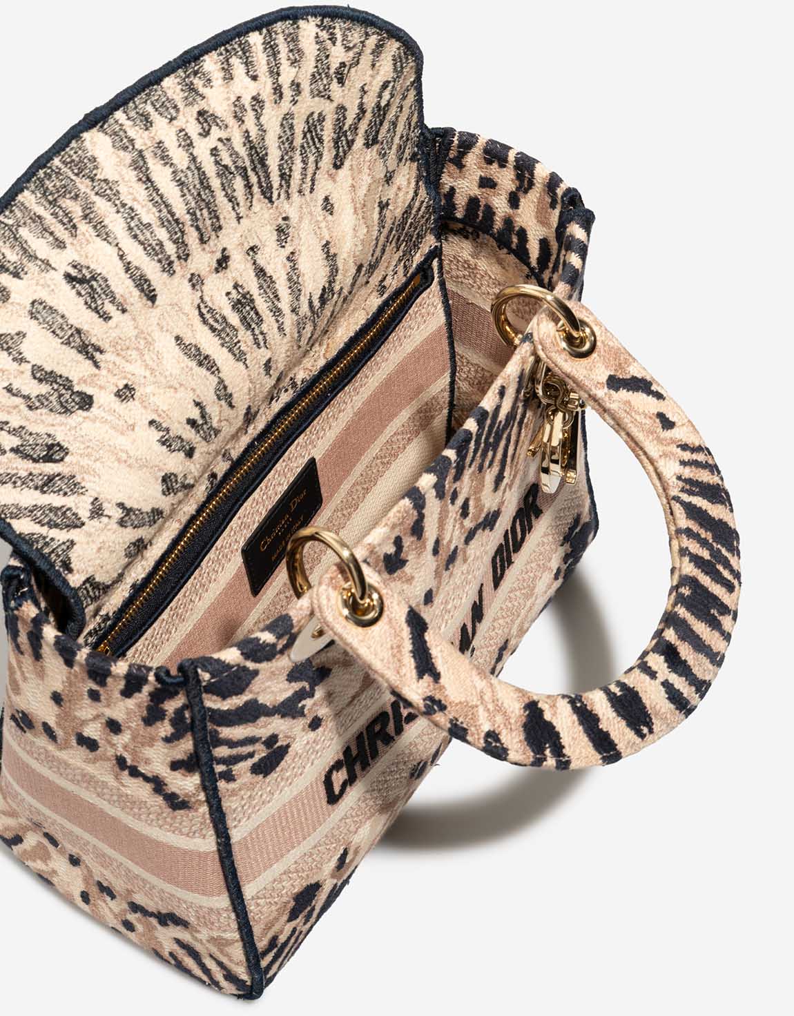 Dior Lady Medium Canvas Beige / Multicolour - 图片 9