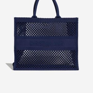 Dior Book Tote Large Canvas Dark Blue