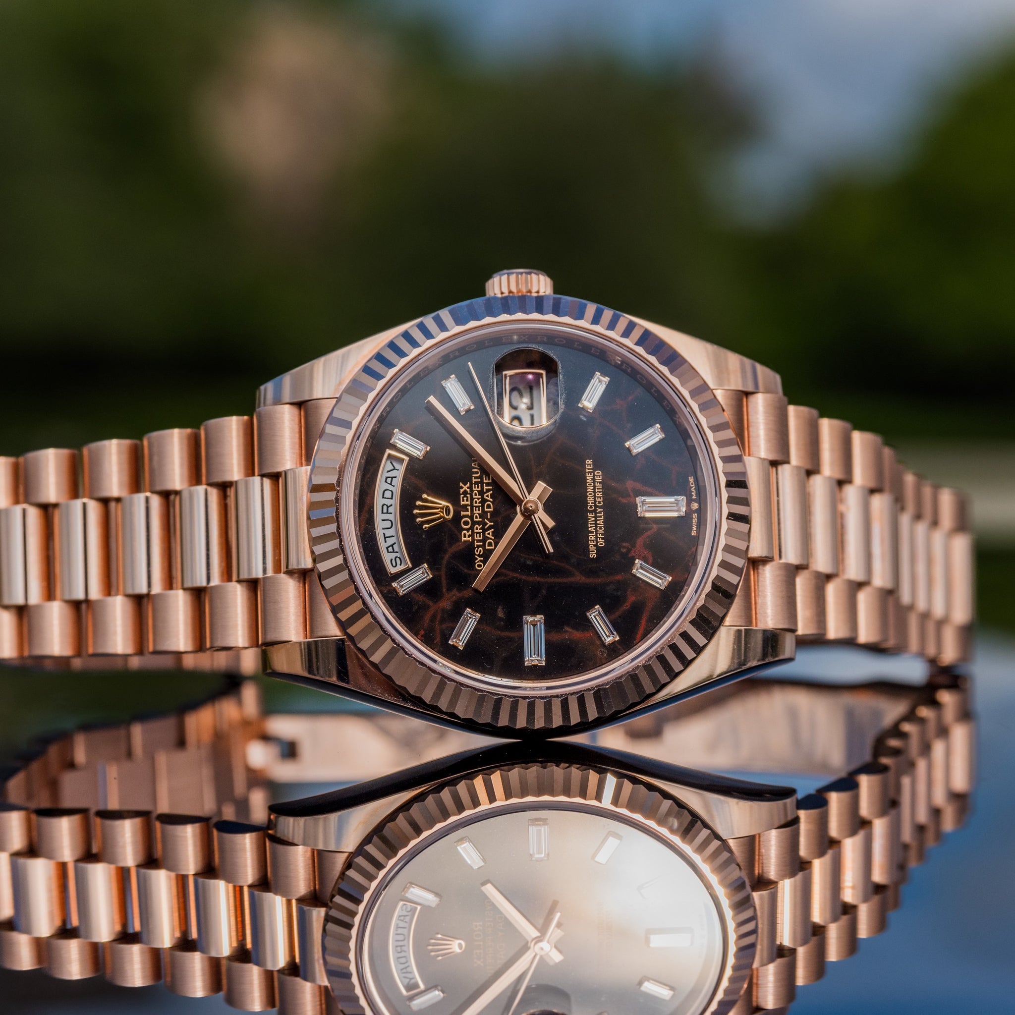 Rolex 2023 Day-Date 40mm Eisenkieslel 228235 - Image 2