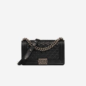 Chanel Boy New Medium Caviar Black