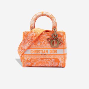 Dior Lady D-Lite Medium Canvas Orange