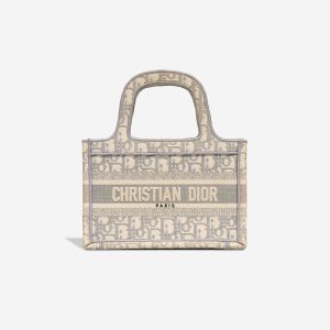 Dior Book Tote Mini Canvas Grey