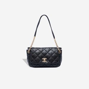 Chanel Accordion Flap Small Calf Black