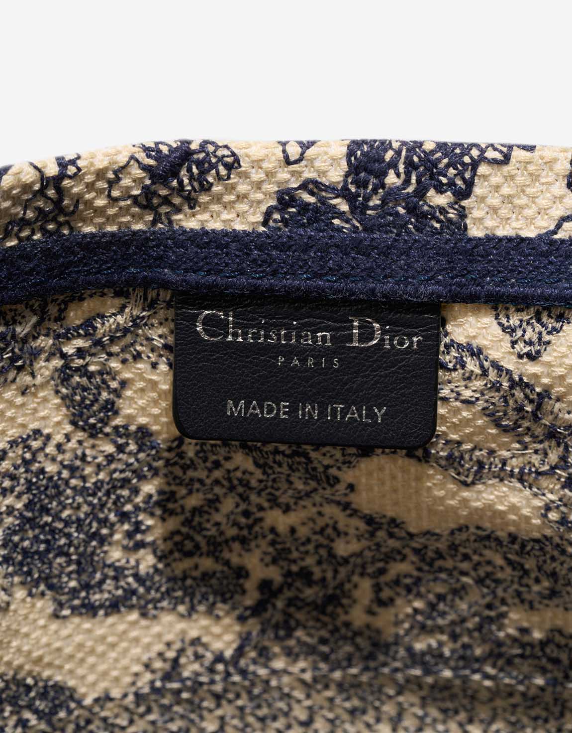 Dior D Bubble Bucket Medium Canvas Blue / White - 图片 8