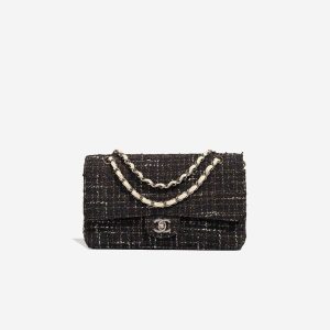 Chanel Timeless Medium Tweed White / Marine