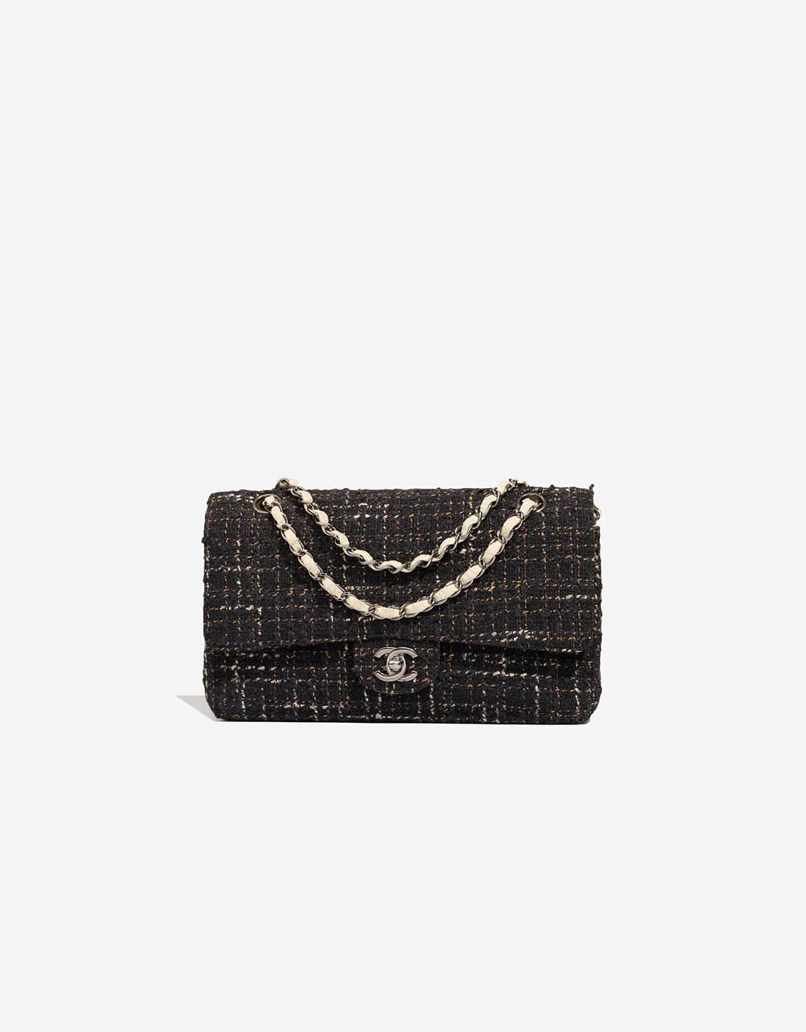 Chanel Timeless Medium Tweed White / Marine