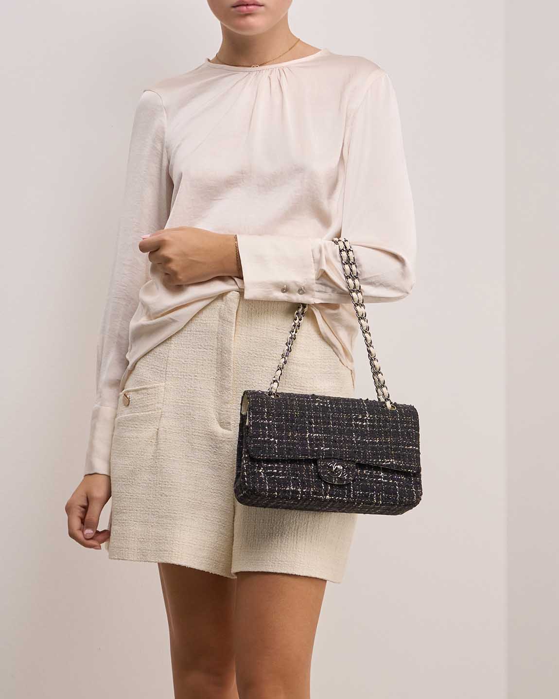 Chanel Timeless Medium Tweed White / Marine - 图片 2