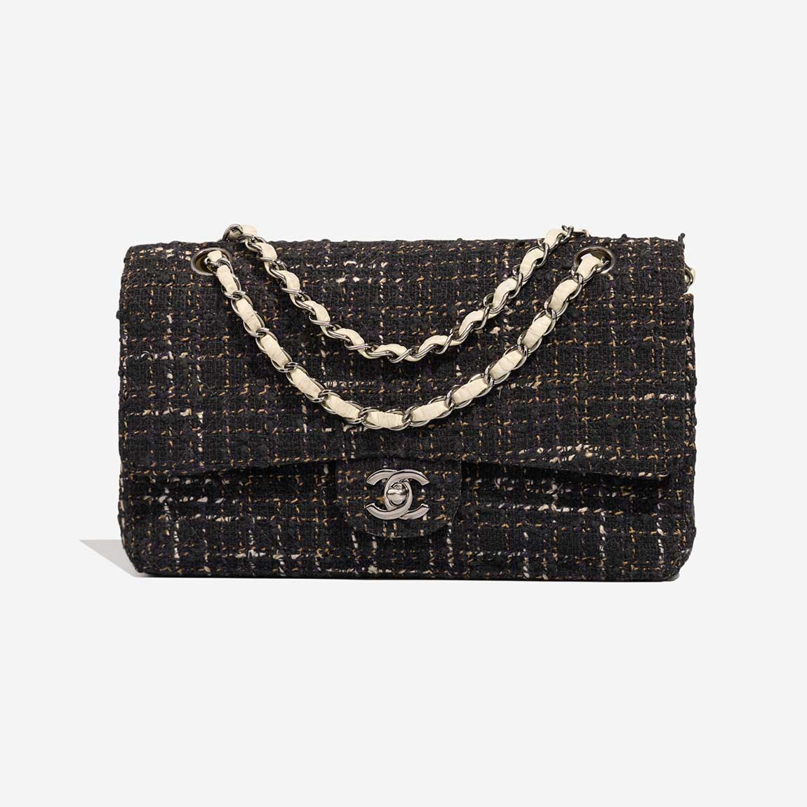 Chanel Timeless Medium Tweed White / Marine - 图片 3