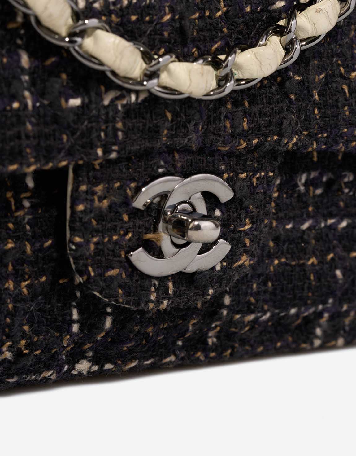 Chanel Timeless Medium Tweed White / Marine - 图片 7