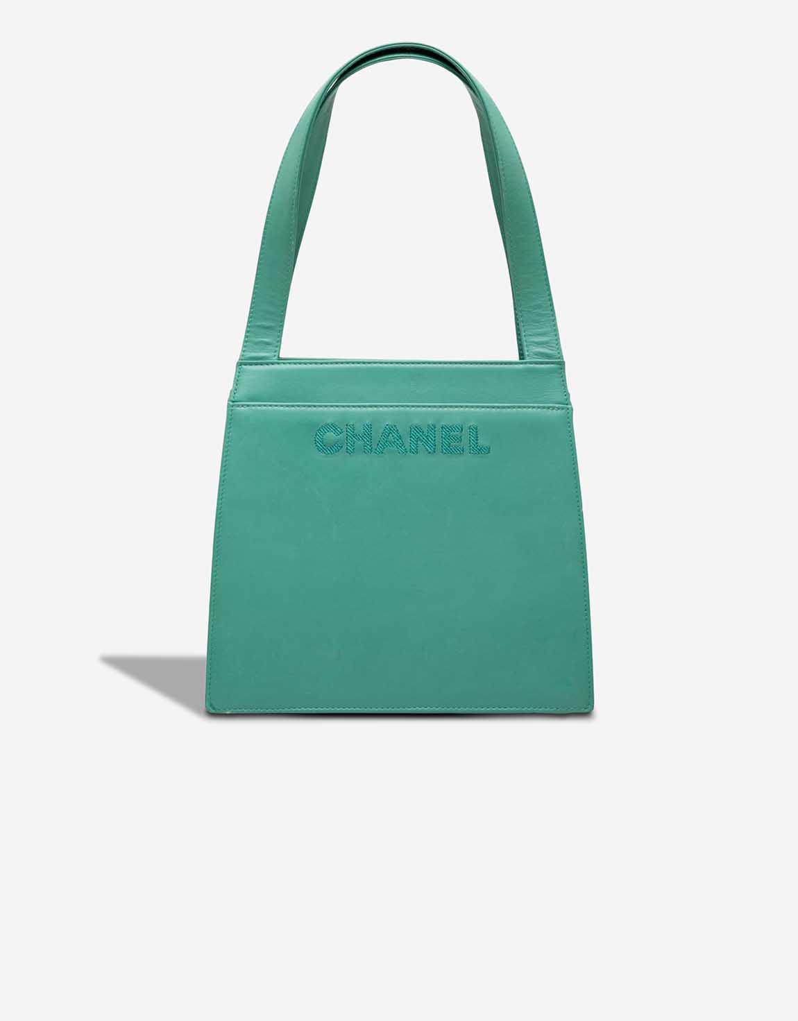 Chanel Handle Medium Lamb Turquoise