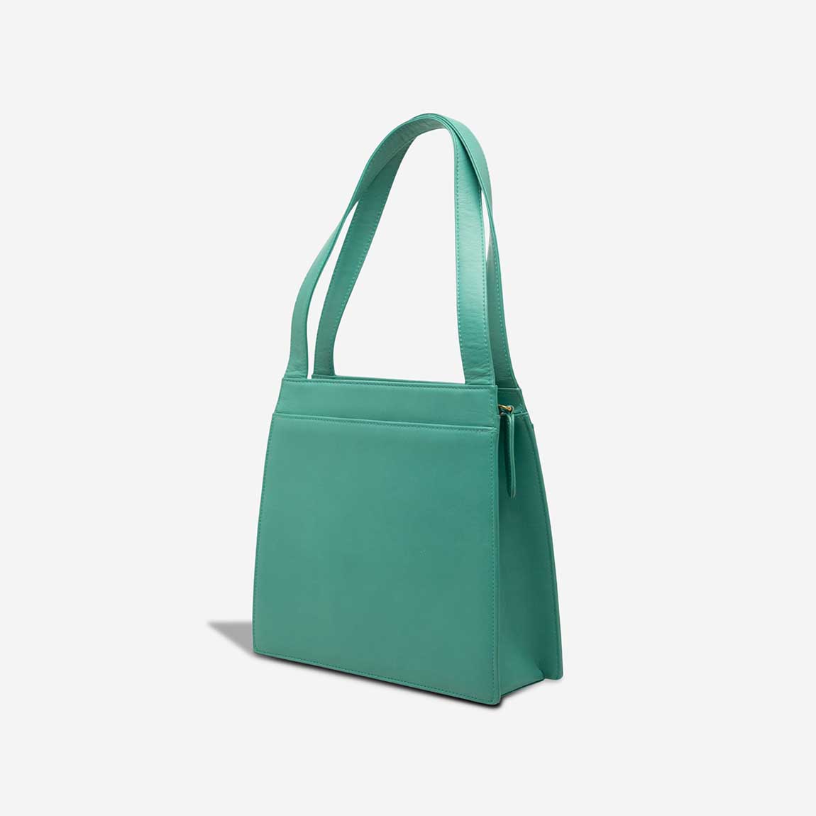 Chanel Handle Medium Lamb Turquoise - 图片 3