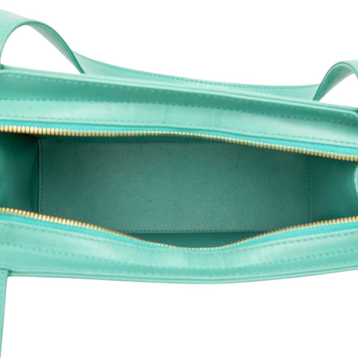 Chanel Handle Medium Lamb Turquoise - 图片 6
