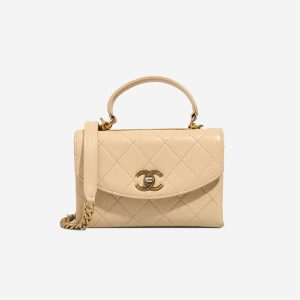 Chanel Timeless Handle Small Lamb Beige