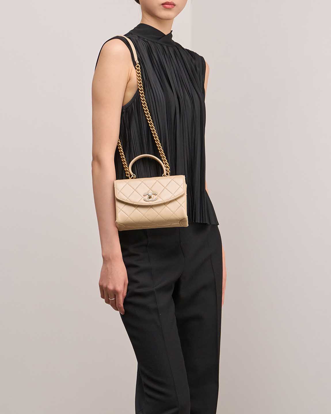 Chanel Timeless Handle Small Lamb Beige - 图片 2