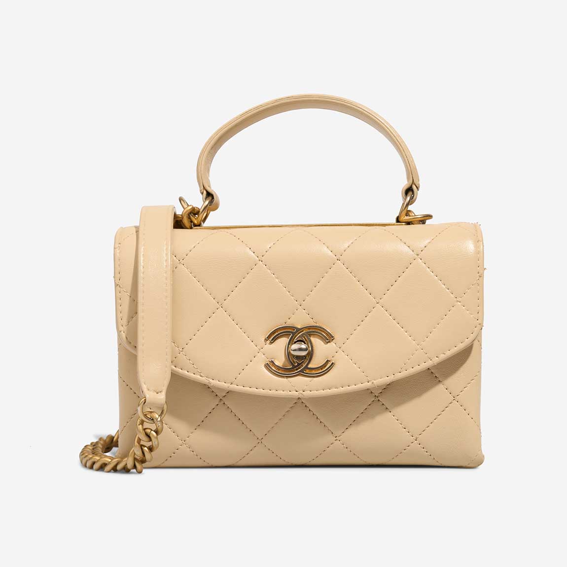 Chanel Timeless Handle Small Lamb Beige - 图片 3