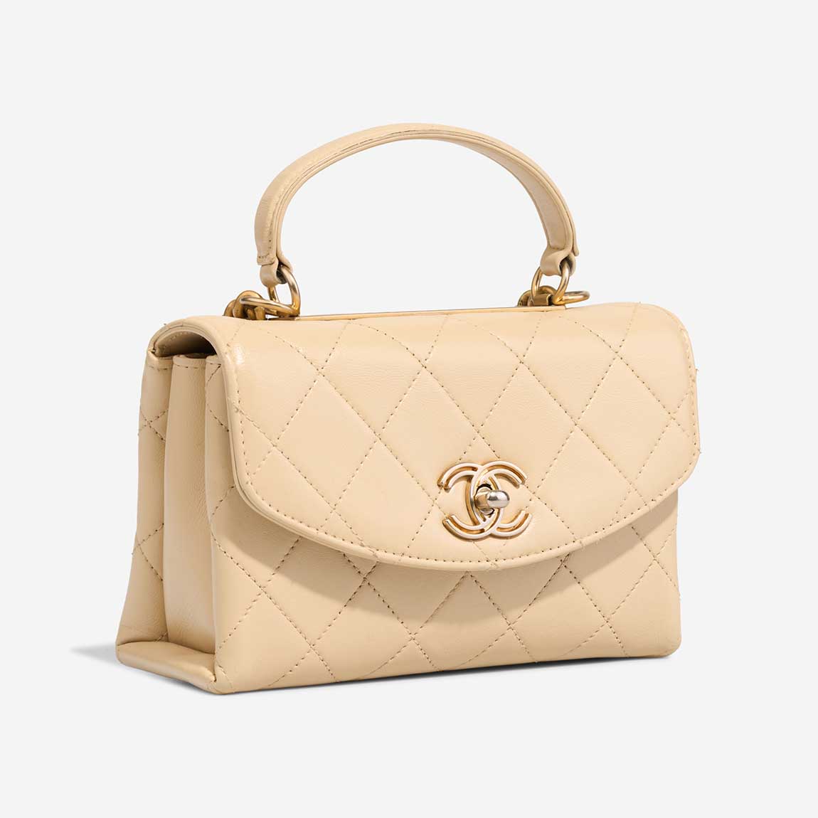 Chanel Timeless Handle Small Lamb Beige - 图片 5