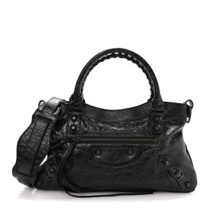 Agneau Arena Classic Hardware Le City First Bag Black