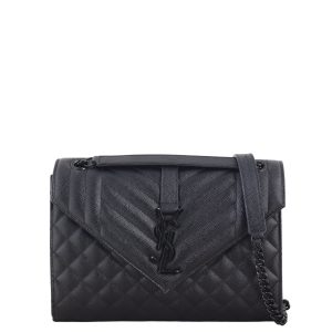 Saint Laurent Monogram Mix Matelasse Envelope Chain Bag Medium
