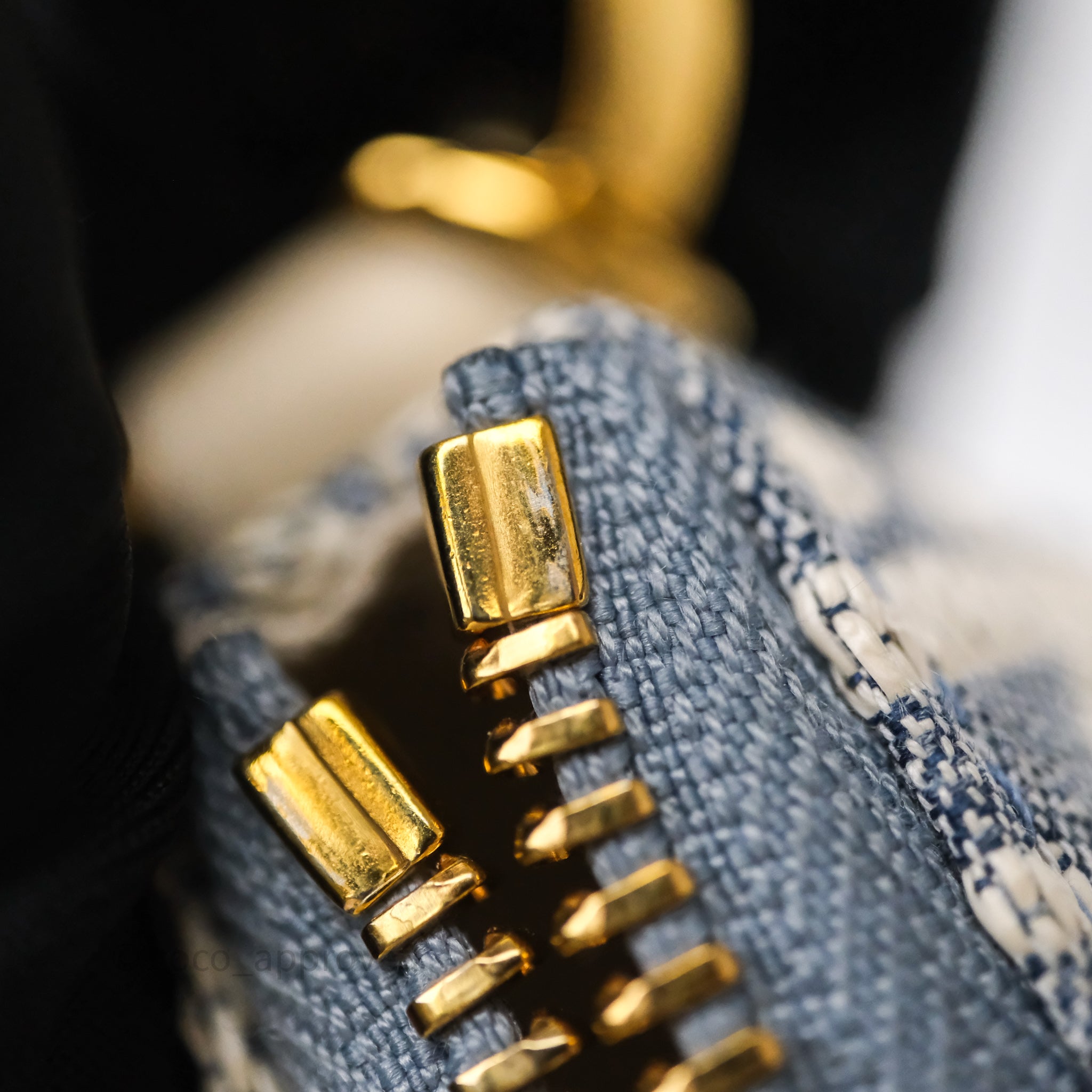 Christian Dior Diorstar Hobo Bag with Chain Blue Dior Oblique Chambray with Raffia Effect - 图片 28