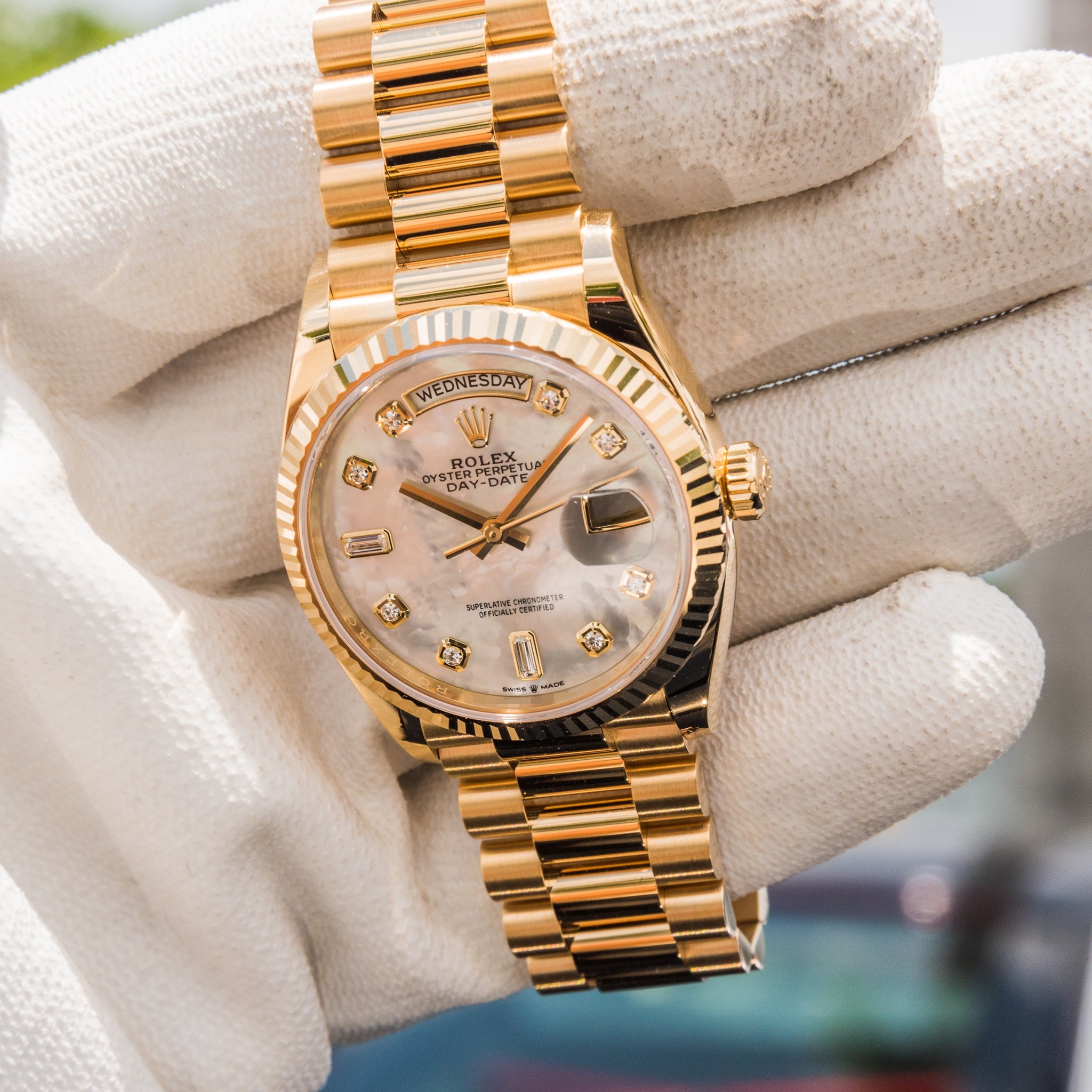 Rolex 2025 Day-Date 36mm Mother of Pearl 128238 - Image 5