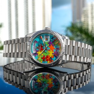 Rolex Day-Date 128239 "Puzzle" White Gold 36mm