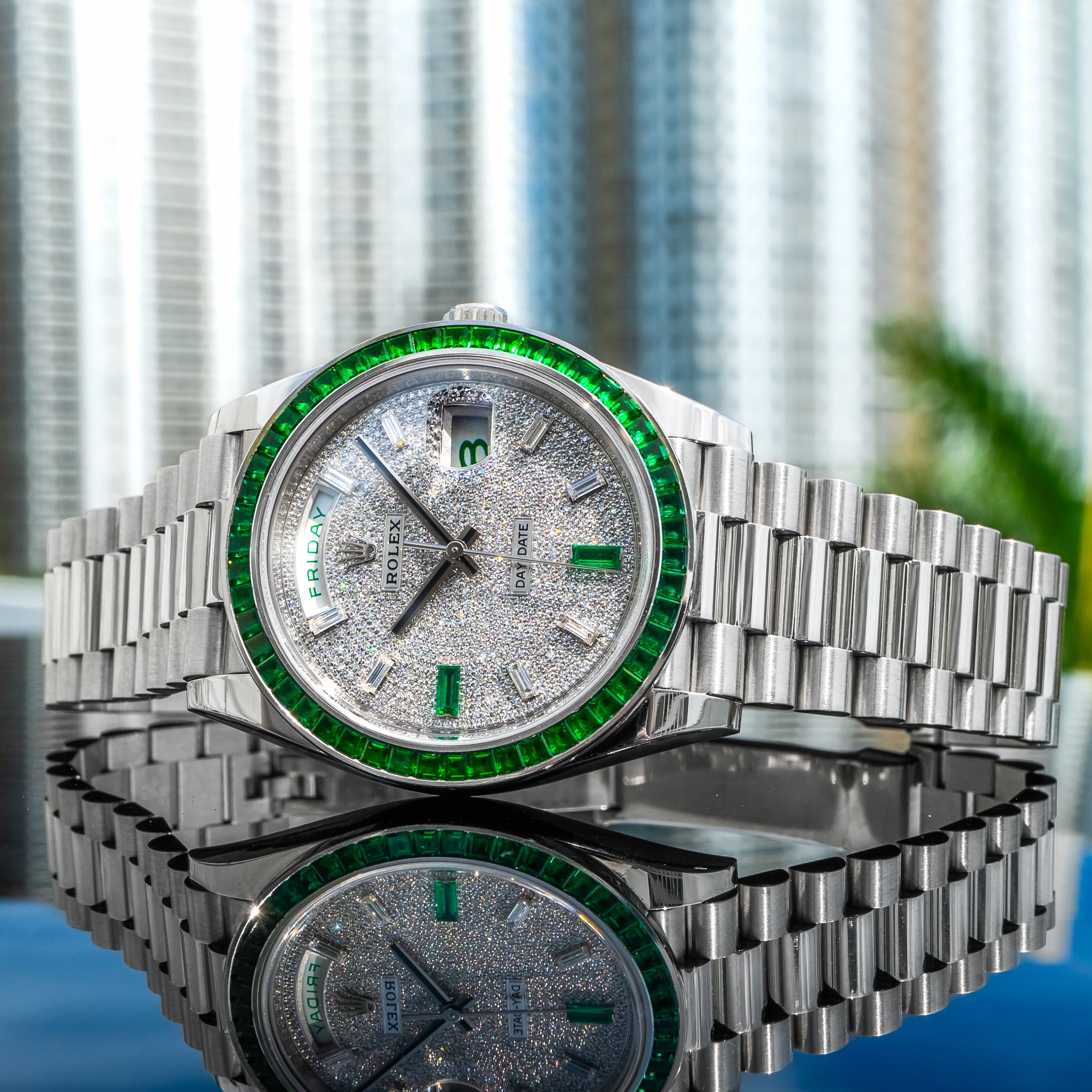 Rolex Day-Date 228396TEM Emerald 40mm - Image 3
