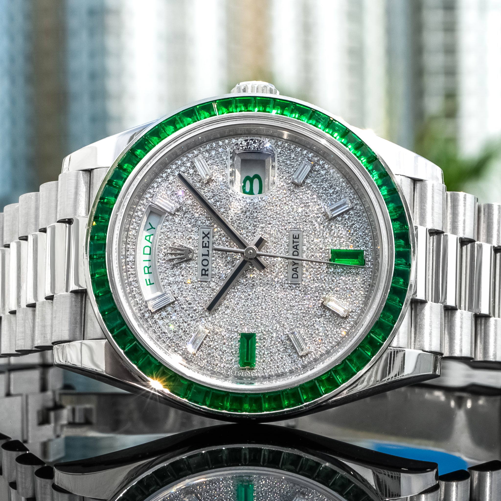 Rolex Day-Date 228396TEM Emerald 40mm - Image 5