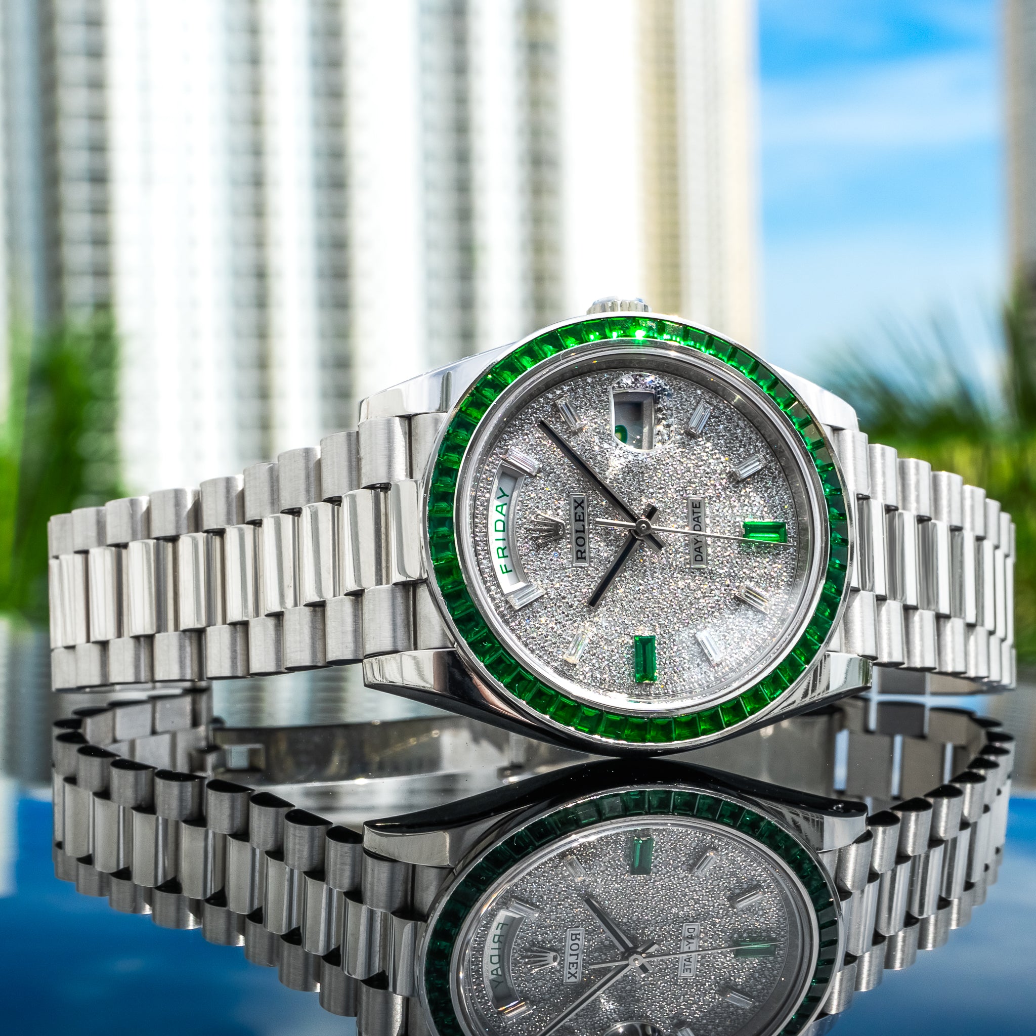 Rolex Day-Date 228396TEM Emerald 40mm - Image 6