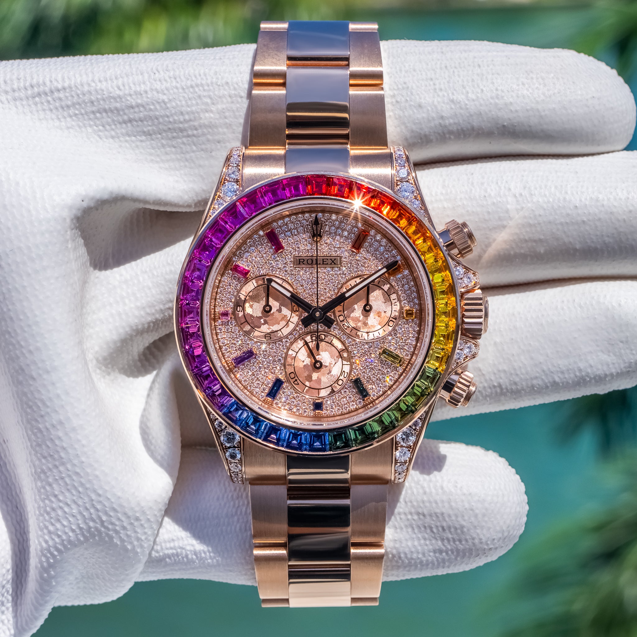 Rolex 2025 Daytona 126595RBOW Pave Dial 40mm - Image 6