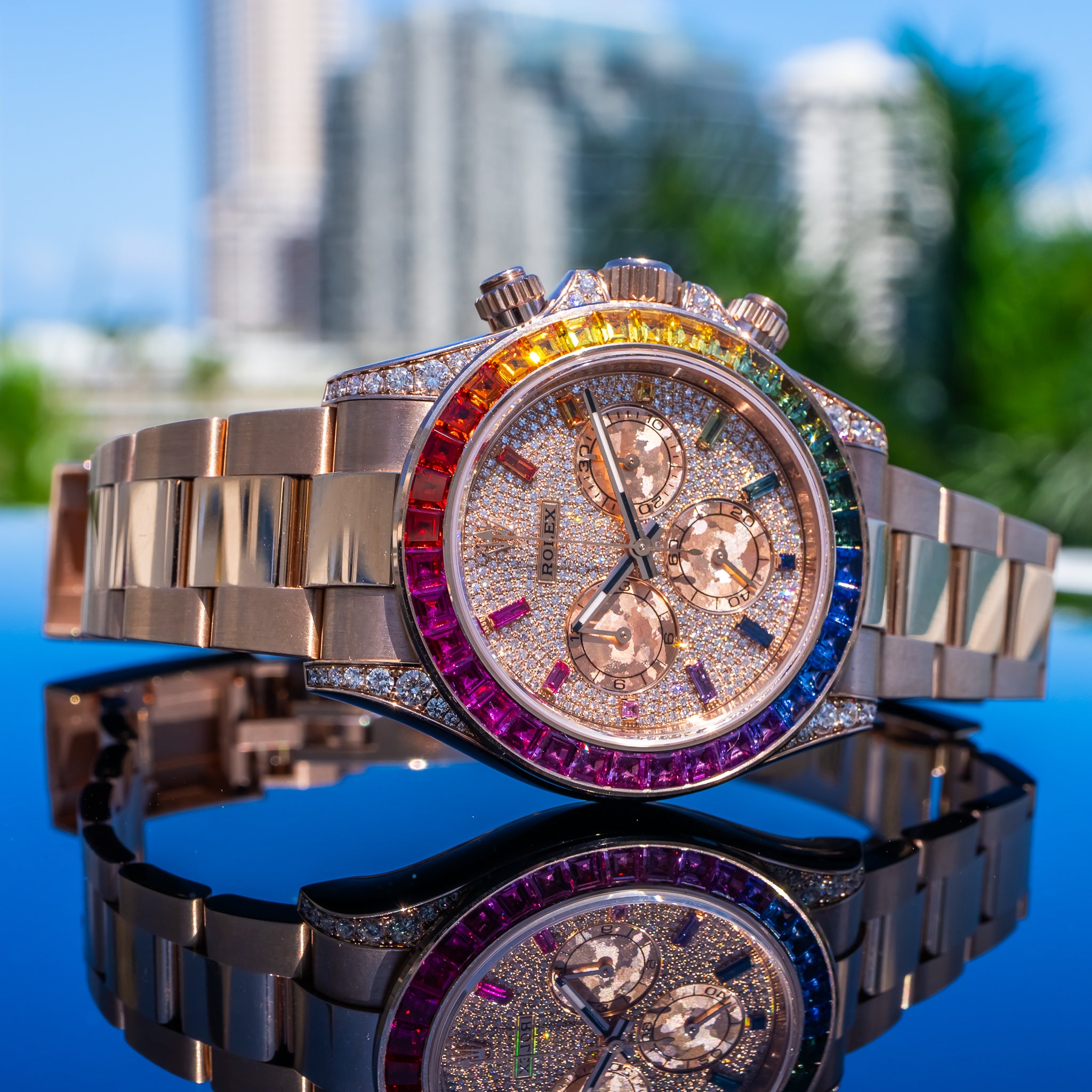 Rolex 2025 Daytona 126595RBOW Pave Dial 40mm - Image 4
