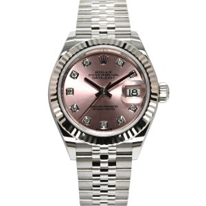 Rolex Lady-Datejust 28mm 279174-0003 Pink Dial with Diamonds