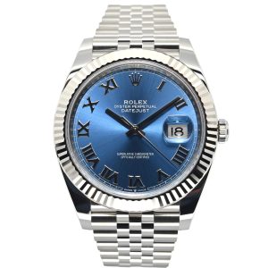 Rolex Datejust 41 41mm 126334-0026 Azzurro Blue Roman Dial